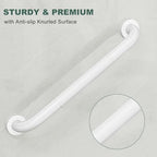 FANHAO 2 Pack Grab Bars for Bathtubs and Showers, 16 Inch Anti Slip Shower Grab Bars Stainless Steel Shower Handle Toilet Handicap Elderly Senior Assist Bathroom Safety Bars (White)