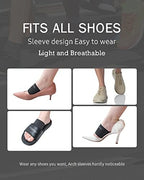 Copper Arch Support - Plantar Fasciitis Relief Arch Supports Bands/Sleeves with Gel Pads, Flat Feet Pain Relief,Men Women （1 Pair Black
