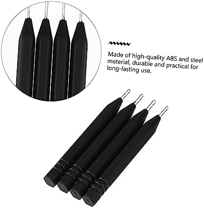 4pcs Steel Needle Rod Earmold Cleaning Tool for Hearing Aids Earwax Removal