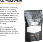 Craft A Brew - Maltodextrin - Adds Body & Smooths Mouthfeel - For At Home Beer Brewing - Thickens Watery or Thin Brew - A (Mostly) Non-Fermentable Sugar - No Added Flavor - 8 oz Bag For 5 Gal Batch
