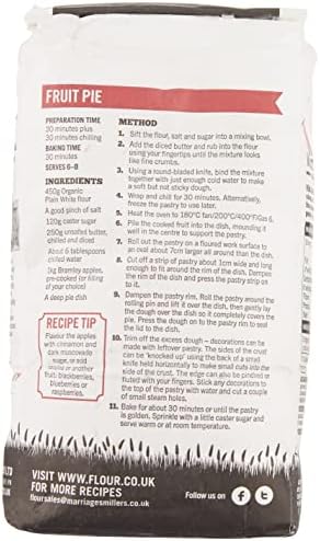 W & H Marriage & Son Organic Plain White Flour 1kg (Pack of 6)