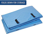DMI Bed Rail Cover, Bed Rail Padding and Bed Bumper Pad for Elderly, Disabled or Handicapped, Rails Not included, Padded Cover Only, Blue, 60 x 15 x 0.5, 2 Count