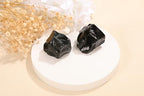 PESOENTH Obsidian,2pc 1.57"-2.17" Large Raw Black Obsidian Crystals Healing Stones,Natural Gemstones Rocks for Tumbling,Fountain Rocks,DIY Decoration Wicca & Reiki Spiritual Gifts
