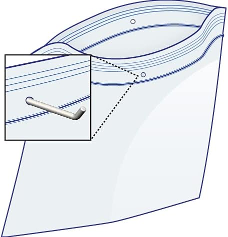 GPI - 6" x 6" - 100 Pack, 2 Mil thick, Clear Plastic Reclosable Zip Bags, Hang Hole For Display, Durable Poly Baggies with Resealable Zip Top Lock for Storage, Packaging & Shipping