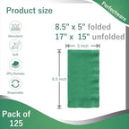 Perfectware - PW-2 Ply Dinner Napkin Hunter Green- 125 2 Ply Hunter Green Dinner Napkins - Pack of 125ct