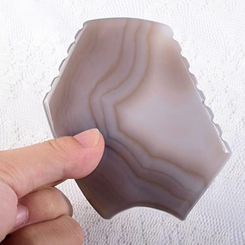 Sawtooth Gua Sha Tool Product Face Gray Agate Natural Stone Massager