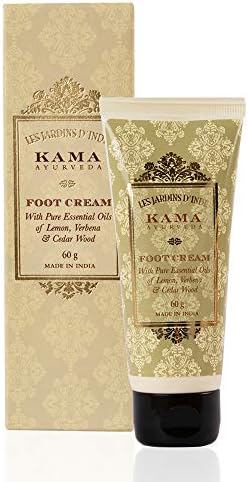 Kama Ayurveda Foot Cream with Pure Essential Oils of Lemon, Verbena and Cedar Wood, 60g