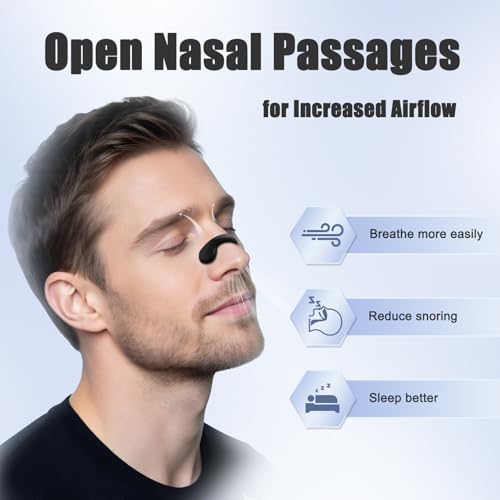 Nasal Strips, Extra Strength Nose Strips for Breathing, Snoring Solution, Improve Breathing and Sleep Quality,for All Nose Shapes (30 Count)