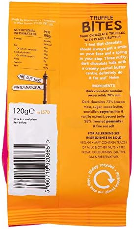 Montezuma's Dark Chocolate Peanut Butter Truffles Bites 120g