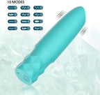 Waterproof 10 Modes Quiet Powerful Handheld Electric Bullet Tool，Bullet Massage Rod Travel Portable Silicone Massage Ball for Women，Pleasure Handheld Personal Bullet Tool for Quick Relaxation LB497