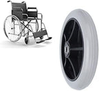 6in 5 Hole Solid Wheel, PU Wheelchair Rollator Caster Hub Replacement 608ZZ Metal Bearing for Wheelchairs, Rollators, Walkers
