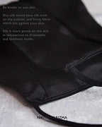 KARIZMA Beverly Hills Silk Face Mask. Black Fashionable Designer Face Mask for Women. Washable Fabric Face Mask Reusable Facemask. 19 Momme Mulberry Silk Mask - Luxury Fashion Masks for Women