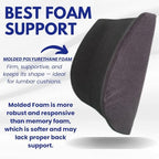 Bodyline Back-Huggar - Traditonal/Regular Style - The Original Lumbar Cushion - Black