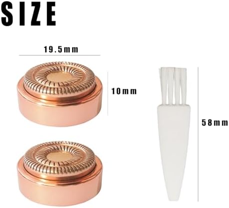 Gen 2 Replacement Heads for Flawless Facial Hair Remover - Facial Hair Removal Replacement Heads for Women,for Finishing Touch Flawless Hair Removal Gen 2(2 Pack)