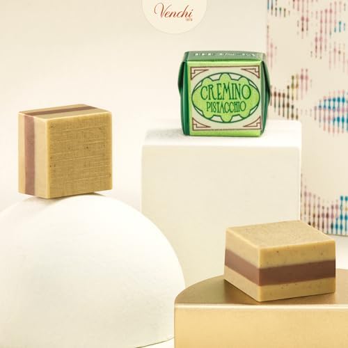 Venchi - Pistachio Cremino Chocolates, Pistachio and Gianduia Flavor, Chocolate Candy Bulk, Gluten-Free, 2.2 lb Bag