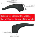 YINGFENG 22 Pairs Anti-slip Eyeglass Ear Grips Hook with Box, Kids and Adults Sport Eyeglass Strap Holder, Eyewear Retainer, Silicone Ear Hook - for Glasses Reading Glasses Retainers(11Black 11White)