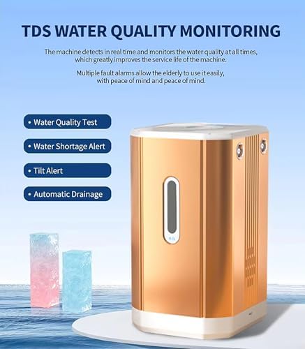 Hydrogen Inhalation Therapy Machine, Brown's Gas Inhaler, 99.99% High Purity H2 Water Ionizer, Dual-Port Inhaler, for Home, Clinics Blue 225ml/min