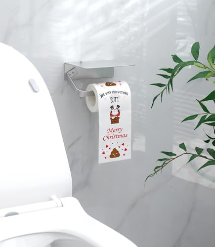 Funny Christmas Toilet Paper Roll 3-ply Funny Christmas Gifts for Coworkers Office Fun Gifts for Dad Mom Cool Novelty Gifts Mens Womens Cute Boyfriend Girlfriend Grandma Wife Husband