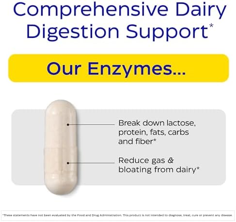 Enzymedica - Lacto, Most Advanced Dairy Digestive Enzyme Formula, 30 Capsules