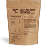 MB Herbals Long Pepper Powder 227g (Half Pound) | Piper longum | Seasoning for Meat Fish Malabar & South Indian Curries | Strong Aroma and Hotter than Black Pepper