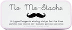 No Mo-Stache Shark Tank Lip Wax Strips for Hair Removal, 24 Hypoallergenic Waxing Strips For Upper Lip, Chin, Eyebrows, and Face