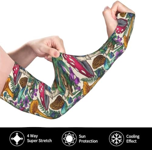 Gardening Arm Sleeves for Women & Men, Cooling Sun Protection with Thumb Hole