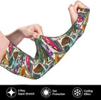 Gardening Arm Sleeves for Women & Men, Cooling Sun Protection with Thumb Hole