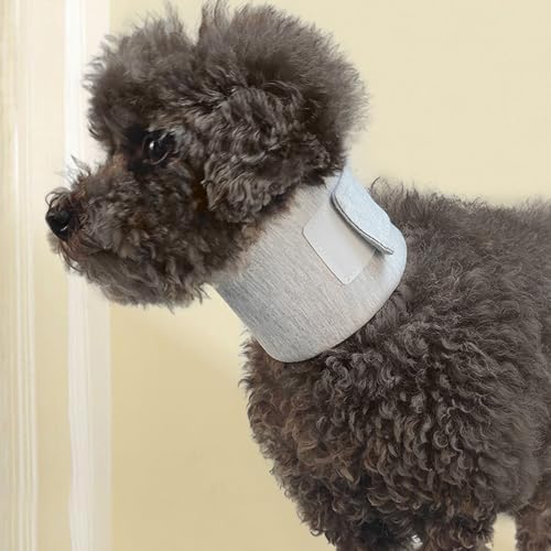 Haofy Dog Neck Support Collar Adjustable Prevent Licking Protective Pet Cervical Collar Neck Brace for Cats Post Surgery (L)