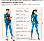 Sexy Women Latex Tuxedo Dress Long Sleeves Rubber Dress with Back Zip