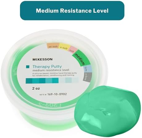 McKesson Therapy Putty, Non-Toxic, Unscented, Green, Medium, 2 oz, 1 Count