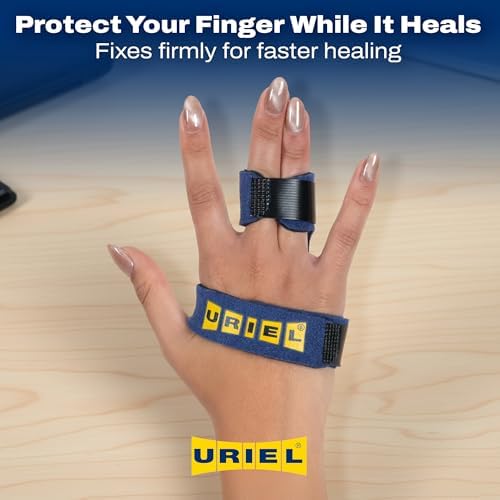 URIEL Adjustable Trigger Finger Splint for All Fingers – Comfortable Trigger Finger Brace for Daily Support, Strains and Sprains – Breathable Design, Secure Fit, One Size, Fits Left or Right Hand