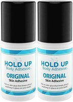 Original Roll-On – Body Glue for Dancers, Skin Adhesive for Compression Stockings, Sock Glue for Costumes, Lingerie, Cosplay, Fashion & Support Wear – 2 oz Bottle (2)