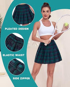 Pleated Skirts for Women Tennis Skirt with Shorts High Waisted Mini Skirt Athletic Golf Skirts Uniform Cheer Dress