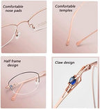 Super Light Old Reading Glasses, AR Anti-Reflective Coating, Eyeglasses, Blue Light Blocking, Anti Glare, Quality Readers (Color : Pink, Size : 2.5)
