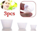 3piece Flexible Dental Lab Silicone Mixing Cup Acrylic NonStick Bowl Dappen Dish