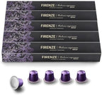 Real Coffee Great Taste. Every Day Decaf Firenze | Compatible with Nespresso Original Line | Bold Espresso | 100 Aluminum Capsules | Product of Italy