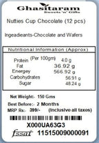 Ghasitaram Gifts Diwali Gifts Diwali Chocolates - Nutties Cup Chocolate (12 pcs)
