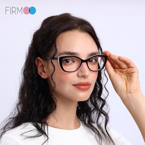 Firmoo Blue Light Blocking Computer Reading Glasses Vintage Cateye Acetate Frame for Women 0.5x-3.0x