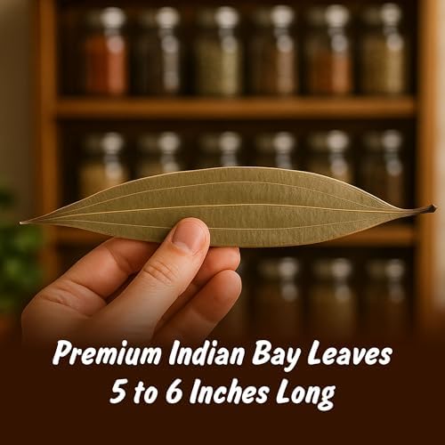 USDA Organic Bay Leaves, Lab Tested for Heavy Metals, Resealable 1oz Pouch, Tej Patta, Hojas de Laurel
