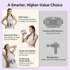 Electric Full-Body Vibration Massager, Hands-Free Cordless Design with Adjustable Strap, 8 Vibration Modes for Belly, Back, Legs & Waist, Includes Sash & Scraper