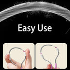 Facial Hair Remover Manual Epilator with Handle, 4 Pcs, Pink and Blue