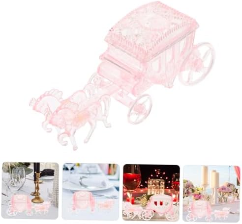 2Pcs Carriage Candy Box Elegant Packaging for Weddings Parties Special Events Decorative Candy Storage Holder for Favors and Treats