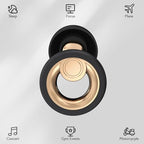 Ear Plugs for Sleeping Noise Cancelling - Reusable Silicone Earplugs for Concert, Motorcycle, Sports and Festivals, 30dB Noise Reduction, Washable Hearing Protection - Gold