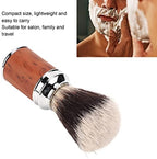 Professional Shaving Brush for Men, Salon Cleansing Foam Brush for Face Grooming, Skin Friendly Soft Nylon Barber Brush for Dirt Removal, Beard Care Shaving Cream Brush for Home Salon