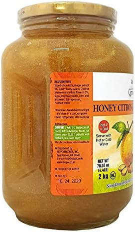 Balance Grow Honey Citron and Ginger Tea 70.55oz (4.4 lbs/2KG) pack of 1