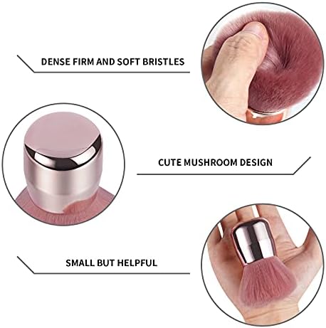 Vaincre Nail Art Dust Powder Remover Brush, Soft Nail Art Dust Cleaner Brush for Acrylic Application and Makeup(Pink)