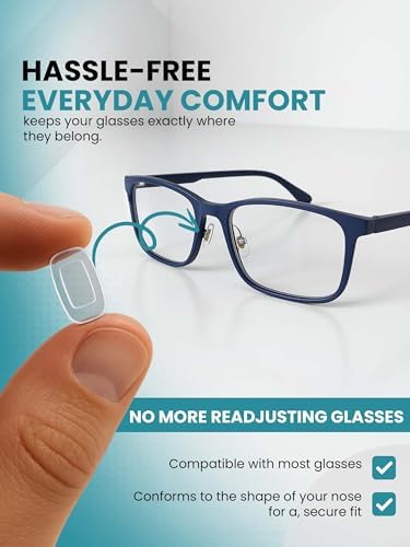 Sports Vision Optical Premium Grade Soft Silicone - Rectangle Shaped Slide/Push-in Nose Pads - Rectangle Nose pad
