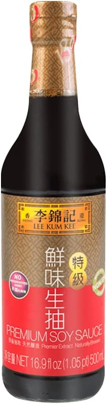 Lee Kum Kee Premium Soy Sauce, 16.9-Ounce Bottle (Pack of 2)