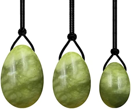4PCs Natural Jade Yoni Eggs Massage Wand Set Ladies Kegel Exerciser Yoni Massage for Women Wellness,3PC Xiuyu Egg