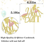 Congratulations on graduation Cake topper 2026 glitter girl graduation cake topper 2026 graduation decorations 2026 graduation party decoration supplies (gold1)